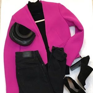 Bright pink blazer DVF